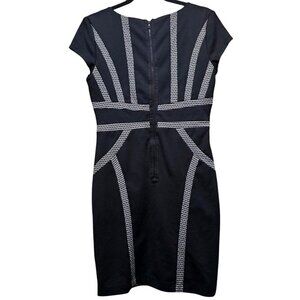 Black & Silver Cap Sleeve